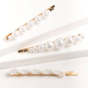 2/$15 Faux Pearl Bobby Pin Set of 3 White Gold NWT